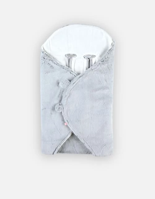 Noukie's Couvertures Bébé Et Enfant Couverture Nomade Mix & Match Gris Clair 5 Noukie's Couvertures Bébé Et Enfant Couverture Nomade Mix & Match Gris Clair – Image 3