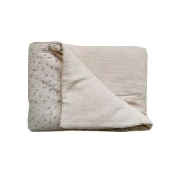 Gabrielle Paris Couvertures Bébé Et Enfant Couverture Ouatinée En Gaze De Coton Bio à Motifs Beige -Couvertures bébé et enfant Soldes couverture ouatinee en gaze de coton bio a motifs beige 6