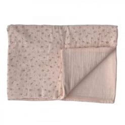 Gabrielle Paris Couvertures Bébé Et Enfant Couverture Ouatinée En Gaze De Coton Bio à Motifs Rose Clair
