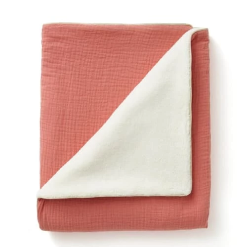 Cocoeko Couvertures Bébé Et Enfant Couverture Polaire & Gaze De Coton Bébé Marsala (75 X 90 Cm) 3 Cocoeko Couvertures Bébé Et Enfant Couverture Polaire & Gaze De Coton Bébé Marsala (75 X 90 Cm)