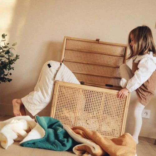 Cocoeko Couvertures Bébé Et Enfant Couverture Polaire & Gaze De Coton Bébé Vert Sapin (75 X 90 Cm) 4 Cocoeko Couvertures Bébé Et Enfant Couverture Polaire & Gaze De Coton Bébé Vert Sapin (75 X 90 Cm) – Image 2