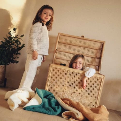 Cocoeko Couvertures Bébé Et Enfant Couverture Polaire & Gaze De Coton Bébé Vert Sapin (75 X 90 Cm) 6 Cocoeko Couvertures Bébé Et Enfant Couverture Polaire & Gaze De Coton Bébé Vert Sapin (75 X 90 Cm) – Image 4