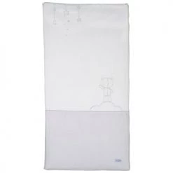 Sauthon Couvertures Bébé Et Enfant Edredon Pour Lit Bébé 120x60cm En Coton Polyurethane Blanc