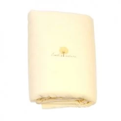 Eveil Et Nature Couvertures Bébé Et Enfant Edredon Velours 100x140 Cm Coton Bio Jaune