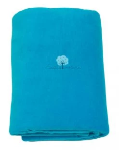 Eveil Et Nature Couvertures Bébé Et Enfant Edredon Velours 100x140 Cm Coton Bio Lagon