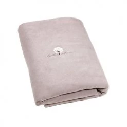 Eveil Et Nature Couvertures Bébé Et Enfant Edredon Velours 100x140 Cm Coton Bio Taupe