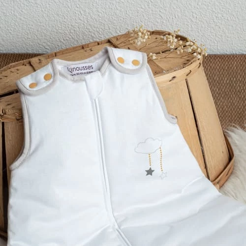 Kinousses Gigoteuses Gigoteuse Bébé 0-6 Mois Blanc Coton 8 Kinousses Gigoteuses Gigoteuse Bébé 0-6 Mois Blanc Coton – Image 6