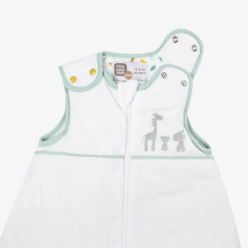 Kinousses Gigoteuses Gigoteuse Bébé 0-6 Mois Blanc Velours 5 Kinousses Gigoteuses Gigoteuse Bébé 0-6 Mois Blanc Velours – Image 3