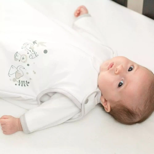 Kinousses Gigoteuses Gigoteuse Bébé 0-6 Mois Gris Coton 4 Kinousses Gigoteuses Gigoteuse Bébé 0-6 Mois Gris Coton – Image 2