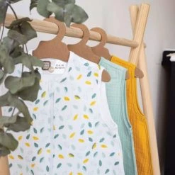 Kinousses Gigoteuses Gigoteuse Bébé 0-6 Mois Moutarde Mousseline De Coton -Couvertures bébé et enfant Soldes gigoteuse bebe 0 6 mois moutarde mousseline de coton 3