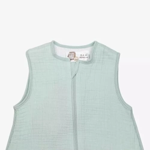 Kinousses Gigoteuses Gigoteuse Bébé 0-6 Mois Vert D'eau Mousseline De Coton 4 Kinousses Gigoteuses Gigoteuse Bébé 0-6 Mois Vert D'eau Mousseline De Coton – Image 2