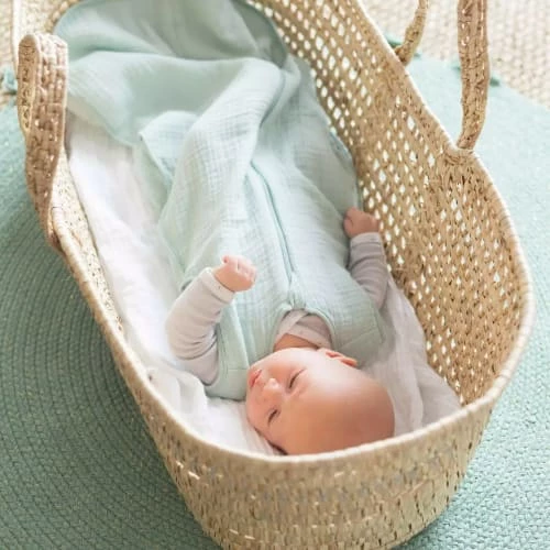 Kinousses Gigoteuses Gigoteuse Bébé 0-6 Mois Vert D'eau Mousseline De Coton 5 Kinousses Gigoteuses Gigoteuse Bébé 0-6 Mois Vert D'eau Mousseline De Coton – Image 3
