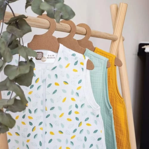 Kinousses Gigoteuses Gigoteuse Bébé 0-6 Mois Vert D'eau Mousseline De Coton 6 Kinousses Gigoteuses Gigoteuse Bébé 0-6 Mois Vert D'eau Mousseline De Coton – Image 4