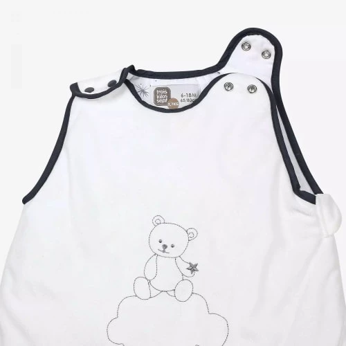 Kinousses Gigoteuses Gigoteuse Bébé 6-18 Mois Gris Velours 6 Kinousses Gigoteuses Gigoteuse Bébé 6-18 Mois Gris Velours – Image 4