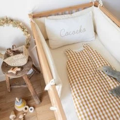 Cocoeko Gigoteuses Gigoteuse Bébé En Coton Imprimé Vichy Safran (6-24 Mois) -Couvertures bébé et enfant Soldes gigoteuse bebe en coton imprime vichy safran 6 24 mois 2