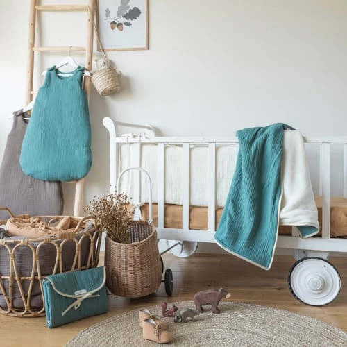 Cocoeko Gigoteuses Gigoteuse Bébé En Gaze De Coton Vert Eucalyptus (6-24 Mois) 4 Cocoeko Gigoteuses Gigoteuse Bébé En Gaze De Coton Vert Eucalyptus (6-24 Mois) – Image 2