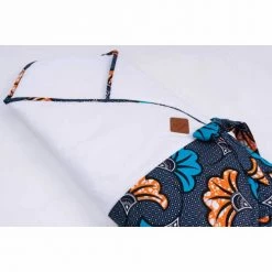 Sevira Kids Gigoteuses Gigoteuse D'emmaillotage évolutive Wax Fleurs De Mariage - Bleu -Couvertures bébé et enfant Soldes gigoteuse d emmaillotage evolutive wax fleurs de mariage bleu 2