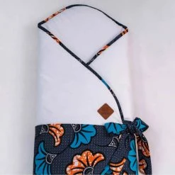 Sevira Kids Gigoteuses Gigoteuse D'emmaillotage évolutive Wax Fleurs De Mariage - Bleu -Couvertures bébé et enfant Soldes gigoteuse d emmaillotage evolutive wax fleurs de mariage bleu 4