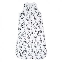 Home Maison Gigoteuses Gigoteuse D'été Bébé Plumes Bambou Blanc Et Noir 6-24M