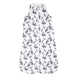Home Maison Gigoteuses Gigoteuse D'été Bébé Plumes Bambou Blanc Et Noir 6-24M -Couvertures bébé et enfant Soldes gigoteuse d ete bebe plumes bambou blanc et noir 6 24m 2