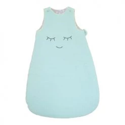 Home Maison Gigoteuses Gigoteuse Demi Lune Coton Anis/Gris Pour Bébé 0-6 Mois