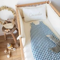 Cocoeko Gigoteuses Gigoteuse En Coton Vichy Bleu Paon (0-6 Mois) 9 Cocoeko Gigoteuses Gigoteuse En Coton Vichy Bleu Paon (0-6 Mois) -Couvertures bébé et enfant Soldes gigoteuse en coton vichy bleu paon 0 6 mois 6