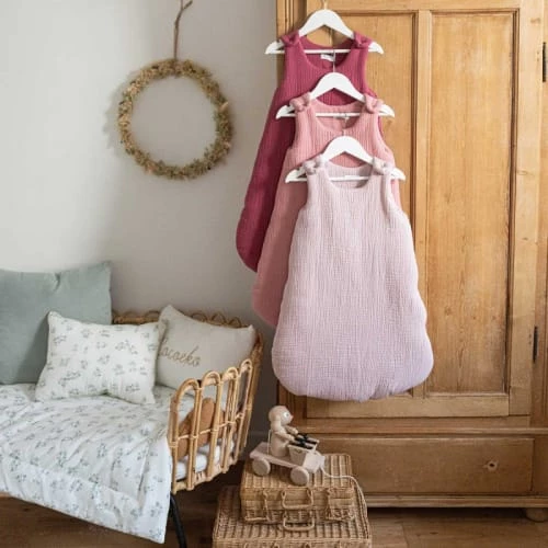 Cocoeko Gigoteuses Gigoteuse En Gaze De Coton Rose Pale (0-6 Mois) 4 Cocoeko Gigoteuses Gigoteuse En Gaze De Coton Rose Pale (0-6 Mois) – Image 2