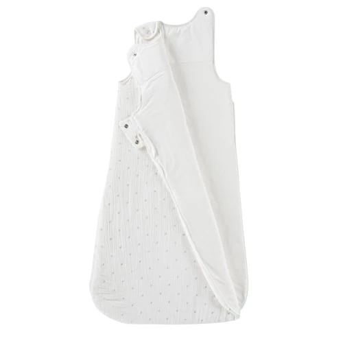 Maisons Du Monde Gigoteuses Gigoteuse En Popeline Broderie "Bonheur" Blance Et Argentée 4 Maisons Du Monde Gigoteuses Gigoteuse En Popeline Broderie "Bonheur" Blance Et Argentée – Image 2