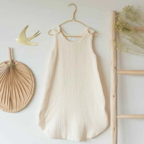 Cocoeko Gigoteuses Gigoteuse été En Gaze De Coton Ecru (0-6 Mois) 6 Cocoeko Gigoteuses Gigoteuse été En Gaze De Coton Ecru (0-6 Mois) – Image 4