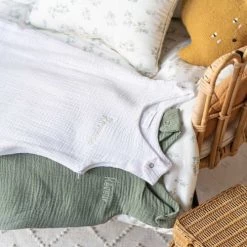 Cocoeko Gigoteuses Gigoteuse été En Gaze De Coton Vert Sauge (6-24 Mois) -Couvertures bébé et enfant Soldes gigoteuse ete en gaze de coton vert sauge 6 24 mois 2