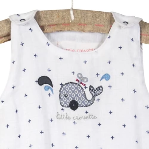 Little Crevette Gigoteuses Gigoteuse été Lange Bio Blanche 0-6 Mois 4 Little Crevette Gigoteuses Gigoteuse été Lange Bio Blanche 0-6 Mois – Image 2