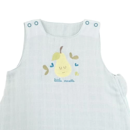 Little Crevette Gigoteuses Gigoteuse été Lange Coton Bio Turquoise 0-6 Mois 5 Little Crevette Gigoteuses Gigoteuse été Lange Coton Bio Turquoise 0-6 Mois – Image 3