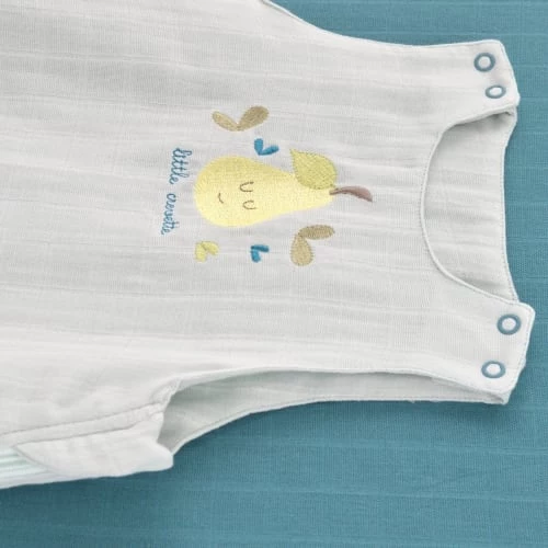 Little Crevette Gigoteuses Gigoteuse été Lange Coton Bio Turquoise 0-6 Mois 7 Little Crevette Gigoteuses Gigoteuse été Lange Coton Bio Turquoise 0-6 Mois – Image 5