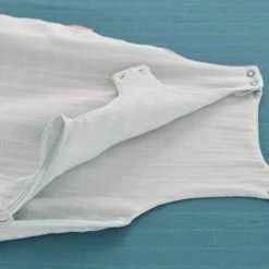 Little Crevette Gigoteuses Gigoteuse été Lange Coton Bio Turquoise 24-36 Mois -Couvertures bébé et enfant Soldes gigoteuse ete lange coton bio turquoise 24 36 mois 5