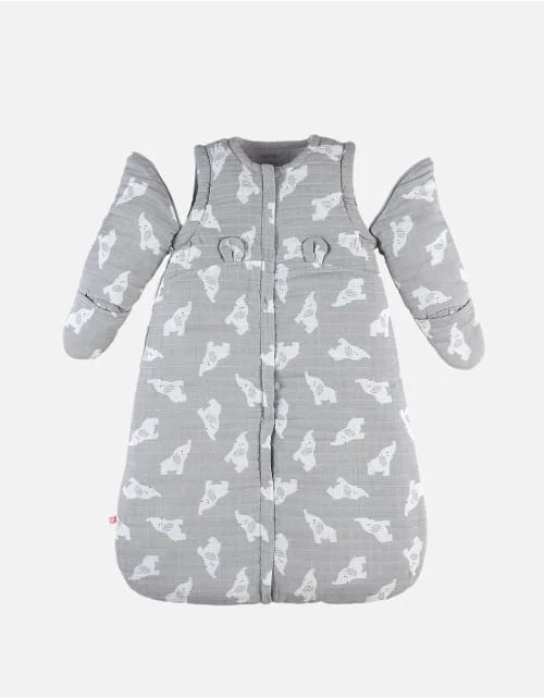 Noukie's Gigoteuses Gigoteuse Légère Manches Longues Eléphant Gris (70 Cm) 4 Noukie's Gigoteuses Gigoteuse Légère Manches Longues Eléphant Gris (70 Cm) – Image 2