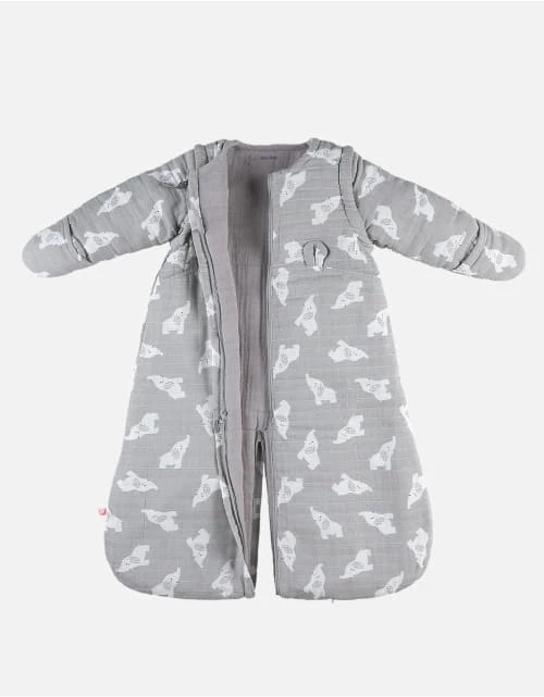 Noukie's Gigoteuses Gigoteuse Légère Manches Longues Eléphant Gris (70 Cm) 5 Noukie's Gigoteuses Gigoteuse Légère Manches Longues Eléphant Gris (70 Cm) – Image 3