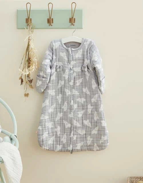 Noukie's Gigoteuses Gigoteuse Légère Manches Longues Eléphant Gris (70 Cm) 8 Noukie's Gigoteuses Gigoteuse Légère Manches Longues Eléphant Gris (70 Cm) – Image 6