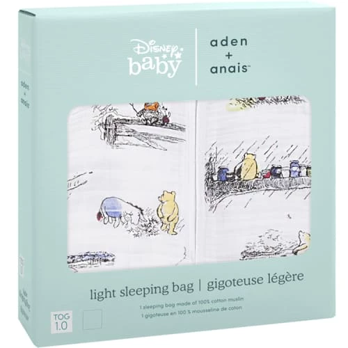 Aden + Anais Gigoteuses Gigoteuse Légère Winnie L'ourson TOG 1 (86 Cm) 4 Aden + Anais Gigoteuses Gigoteuse Légère Winnie L'ourson TOG 1 (86 Cm) – Image 2