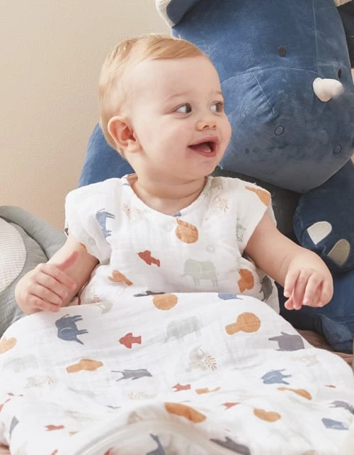 Noukie's Gigoteuses Gigoteuse Mi-saison En Mousseline De Coton Bio Jungle TOG 1-2 (100 Cm) 7 Noukie's Gigoteuses Gigoteuse Mi-saison En Mousseline De Coton Bio Jungle TOG 1-2 (100 Cm) – Image 5