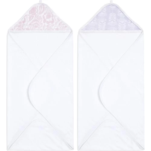 Aden + Anais Capes De Bain Bébé Et Peignoirs Enfant Lot De 2 Capes De Bain En Coton Damsel (76 X 76 Cm) 3 Aden + Anais Capes De Bain Bébé Et Peignoirs Enfant Lot De 2 Capes De Bain En Coton Damsel (76 X 76 Cm)