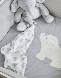 Noukie's Couvertures Bébé Et Enfant Ma Première Couverture Eléphant Gris (50 X 50 Cm) -Couvertures bébé et enfant Soldes ma premiere couverture elephant gris 50 x 50 cm 5