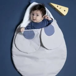 Baby Bites Gigoteuses Nid D'ange Chaud Souris Bleu (80 Cm) 9 Baby Bites Gigoteuses Nid D'ange Chaud Souris Bleu (80 Cm) -Couvertures bébé et enfant Soldes nid d ange chaud souris bleu 80 cm 3