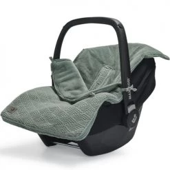 Jollein Gigoteuses Nid D'ange Passe Sangle En Tricot River Knit Vert Cendre (78 Cm) -Couvertures bébé et enfant Soldes nid d ange passe sangle en tricot river knit vert cendre 78 cm 1