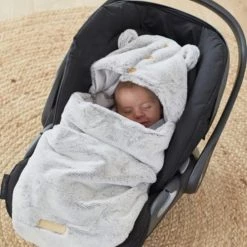 Noukie's Gigoteuses Nid D'ange Passe Sangle Sherpa Mix & Match Gris Clair -Couvertures bébé et enfant Soldes nid d ange passe sangle sherpa mix match gris clair 3