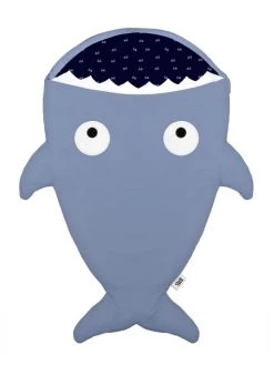 Baby Bites Couvertures Bébé Et Enfant Nid D'ange Requin Bleu Gris (98cm)