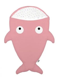 Baby Bites Couvertures Bébé Et Enfant Nid D'ange Requin Rose (98cm)