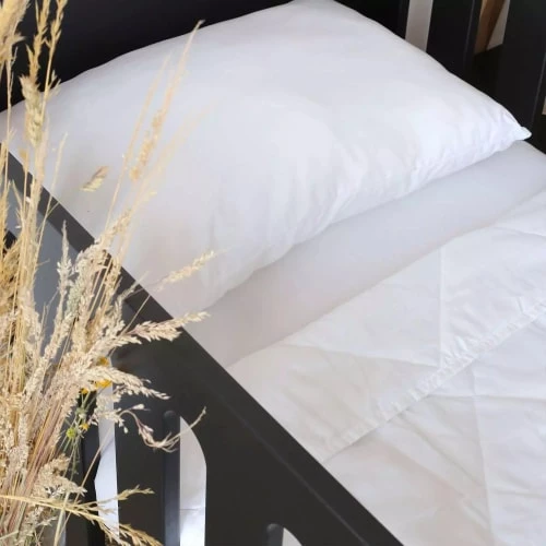 Kinousses Couvertures Bébé Et Enfant Oreiller Bébé Blanc Microfibre 5 Kinousses Couvertures Bébé Et Enfant Oreiller Bébé Blanc Microfibre – Image 3