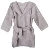 Eveil Et Nature Capes De Bain Bébé Et Peignoirs Enfant Peignoir 12/24 Mois Coton Bio Gris -Couvertures bébé et enfant Soldes peignoir 12 24 mois coton bio gris