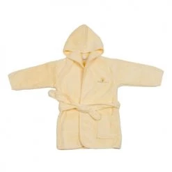 Eveil Et Nature Capes De Bain Bébé Et Peignoirs Enfant Peignoir 12/24 Mois Coton Bio Jaune