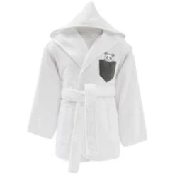 Sensei Maison Capes De Bain Bébé Et Peignoirs Enfant Peignoir De Bain Enfant Gris Perle 04 Ans -Couvertures bébé et enfant Soldes peignoir de bain enfant blanc 04 ans 6